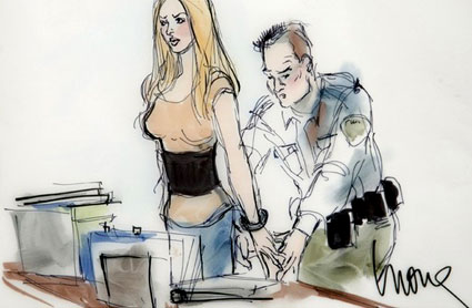 Lindsay Lohan, Court Sketch Lindsay Lohan, Court Sketch
